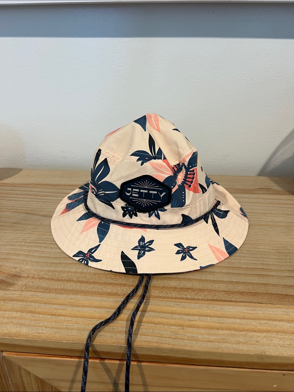 Jetty Kids Floral Bucket Hat in Pink & Navy